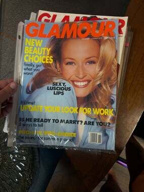 Glamour Magazine November 1992 Issue featuring Estelle Lefébure